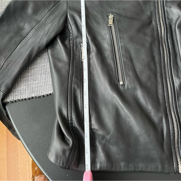 Zara Woman Real Leather Jacket sz M (runs small) - Picture 6 of 11
